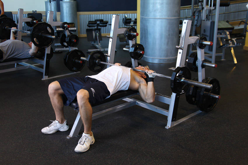 Neck Press — Barbell Chest exercise demonstration