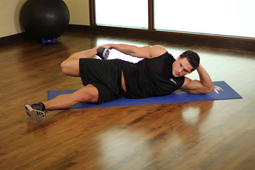 On Your Side Quad Stretch — Body Weight Quadriceps exercise demonstration