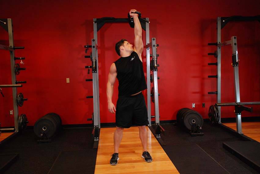 One-Arm Kettlebell Military Press To The Side — Kettlebell Shoulders exercise demonstration
