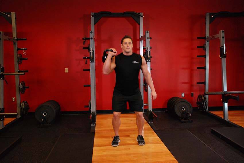 One-Arm Kettlebell Split Jerk — Kettlebell Shoulders exercise demonstration