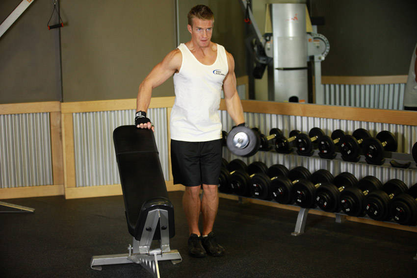 One-Arm Side Laterals — Dumbbell Shoulders exercise demonstration