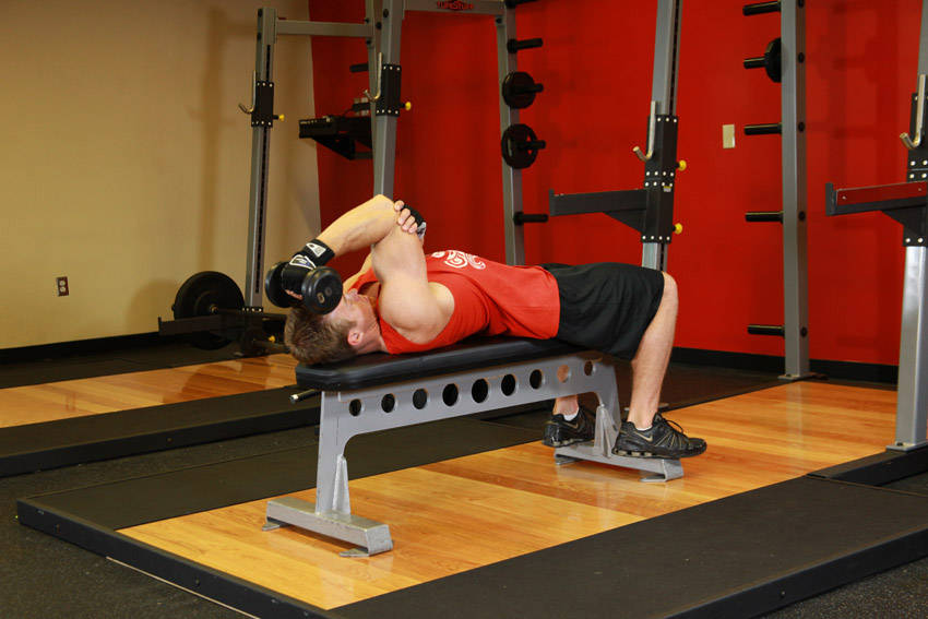 One Arm Supinated Dumbbell Triceps Extension — Dumbbell Triceps exercise demonstration