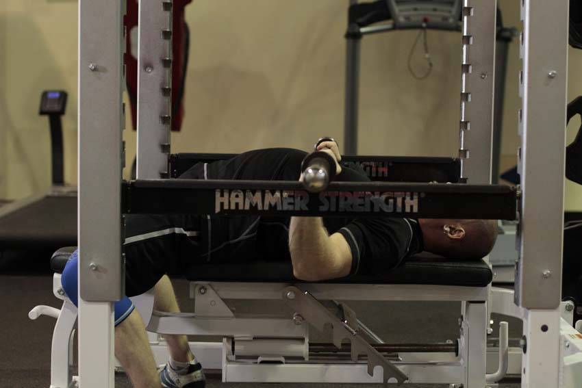 Pin Presses — Barbell Triceps exercise demonstration