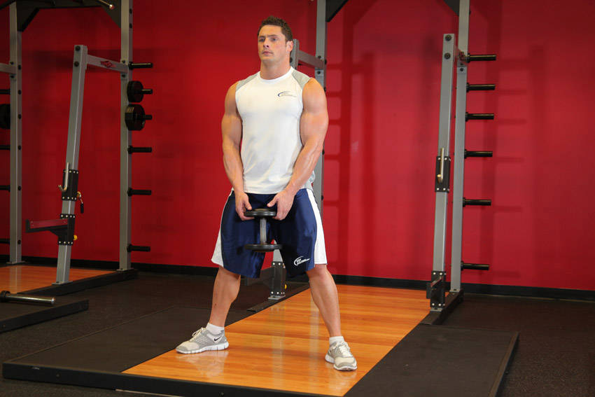 Plie Dumbbell Squat — Dumbbell Quadriceps exercise demonstration
