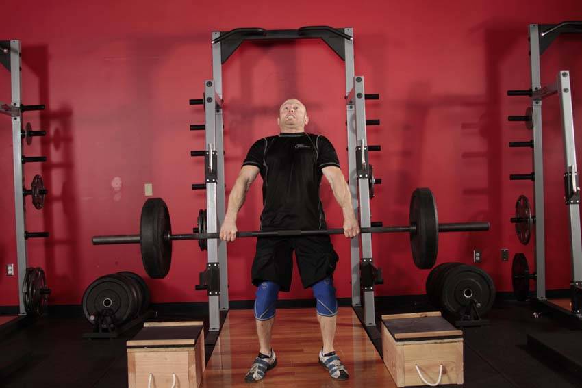 Power Clean from Blocks — Barbell Hamstrings exercise demonstration