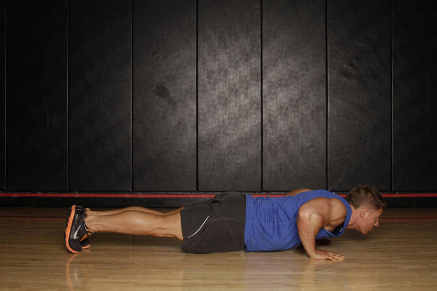 Push Up to Side Plank — Body Weight Chest exercise demonstration
