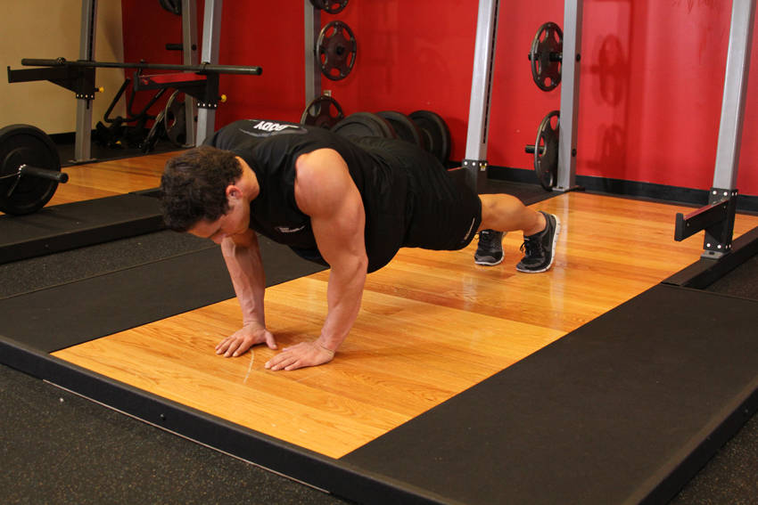 Push-Ups - Close Triceps Position — Body Weight Triceps exercise demonstration