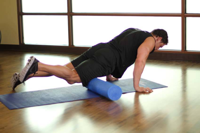 Quadriceps-SMR — Roller Quadriceps exercise demonstration