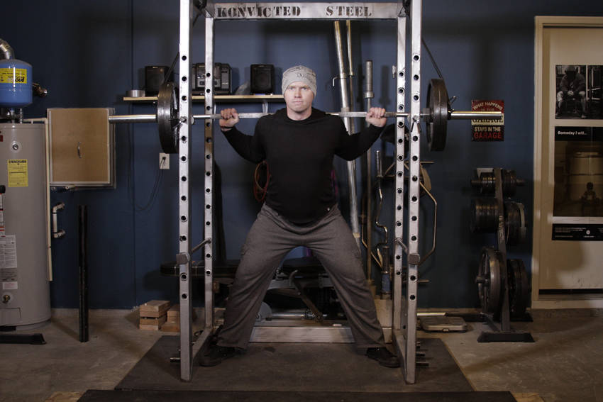 Reverse Band Power Squat — Barbell Quadriceps exercise demonstration