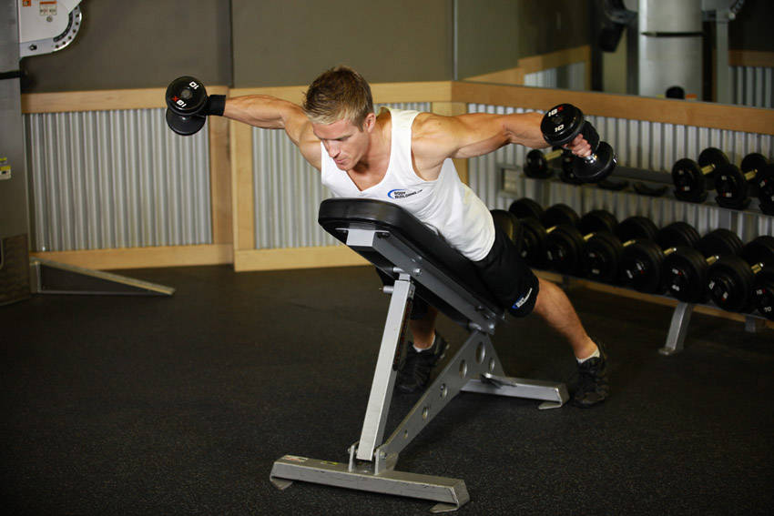 Reverse Flyes — Dumbbell Shoulders exercise demonstration
