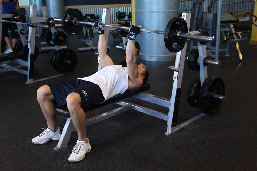 Reverse Triceps Bench Press — Barbell Triceps exercise demonstration