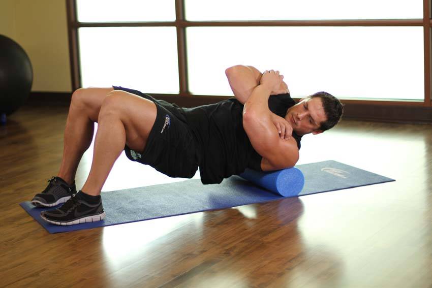 Rhomboids-SMR — Roller Middle Back exercise demonstration