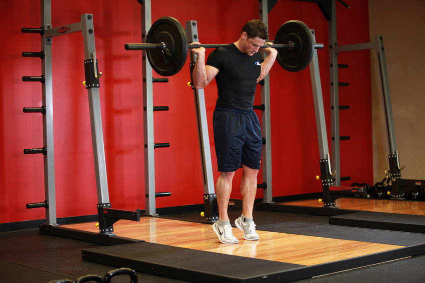 Rocking Standing Calf Raise — Barbell Calves exercise demonstration