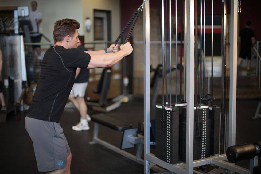 Rope Straight-Arm Pulldown — Cable Lats exercise demonstration