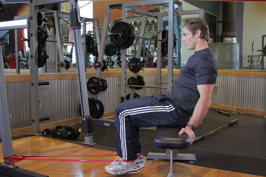 Seated Band Hamstring Curl