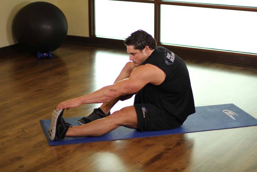 Seated Calf Stretch — Body Weight Calves exercise demonstration