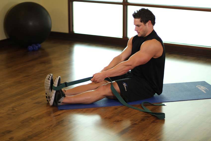 Seated Hamstring and Calf Stretch — Other Hamstrings exercise demonstration