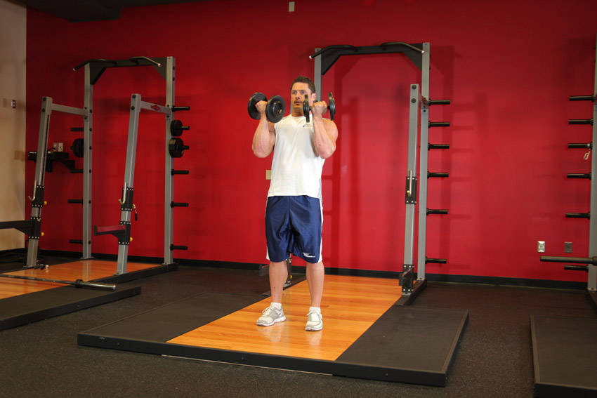 See-Saw Press (Alternating Side Press) — Dumbbell Shoulders exercise demonstration