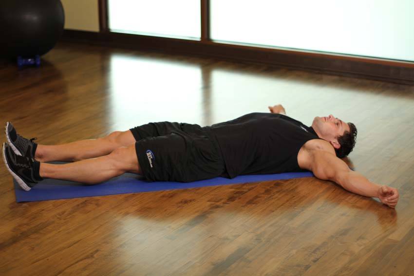 Side Lying Groin Stretch — Body Weight Adductors exercise demonstration