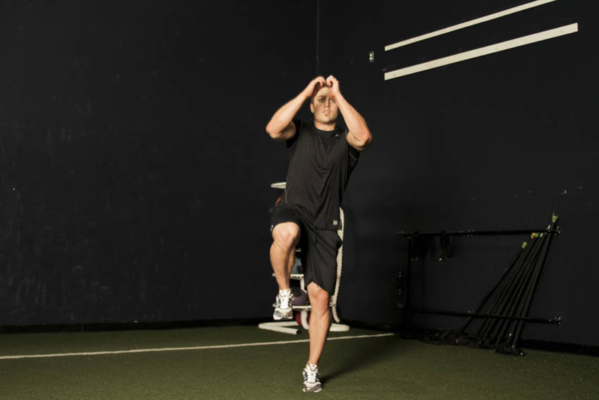 Single Leg Butt Kick — Body Weight Quadriceps exercise demonstration