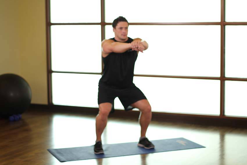 Sit Squats — Body Weight Quadriceps exercise demonstration