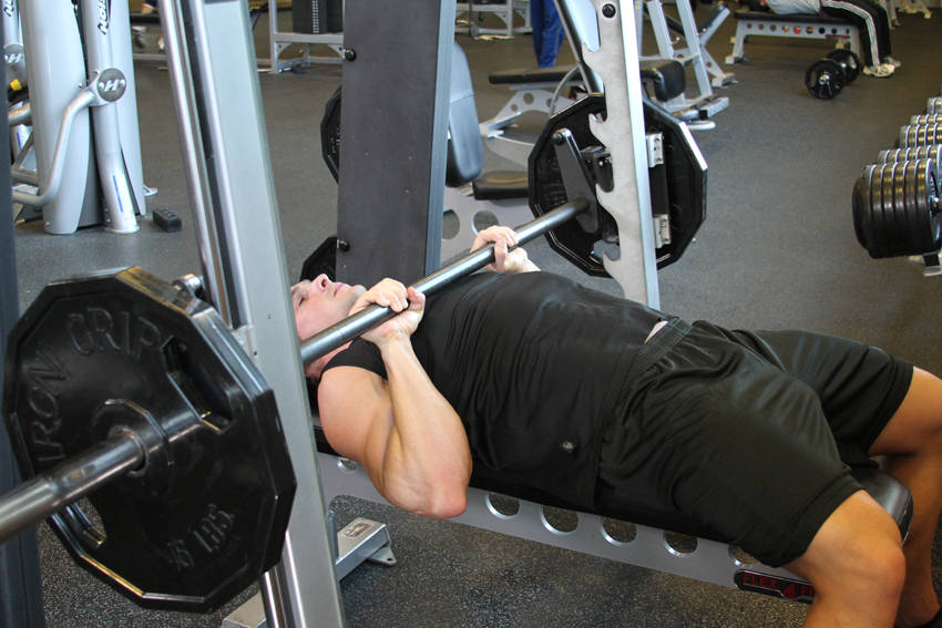 Smith Machine Close-Grip Bench Press — Machine Triceps exercise demonstration