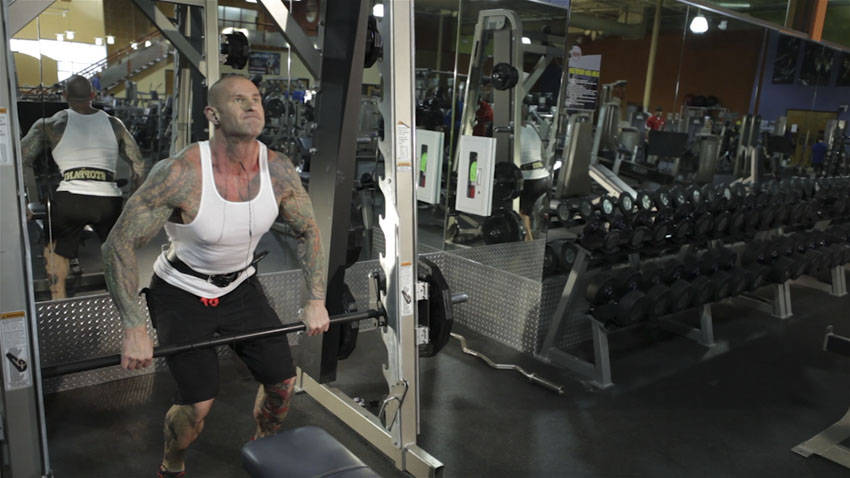 Smith Machine Hang Power Clean — Machine Hamstrings exercise demonstration