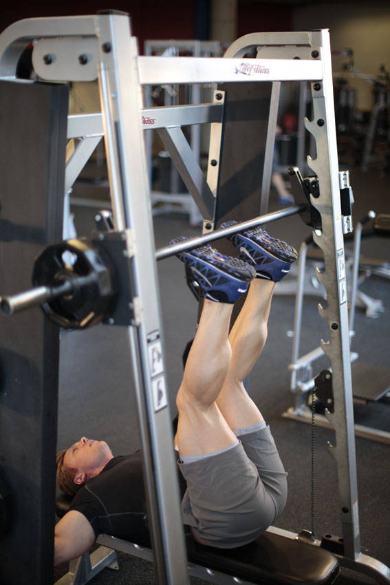 Smith Machine Hip Raise — Machine Abdominals exercise demonstration