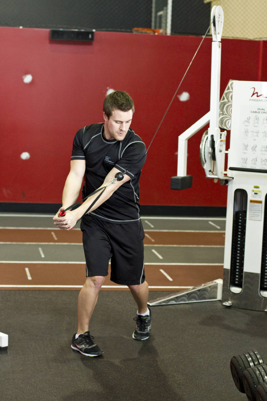 Standing Cable Wood Chop — Cable Abdominals exercise demonstration