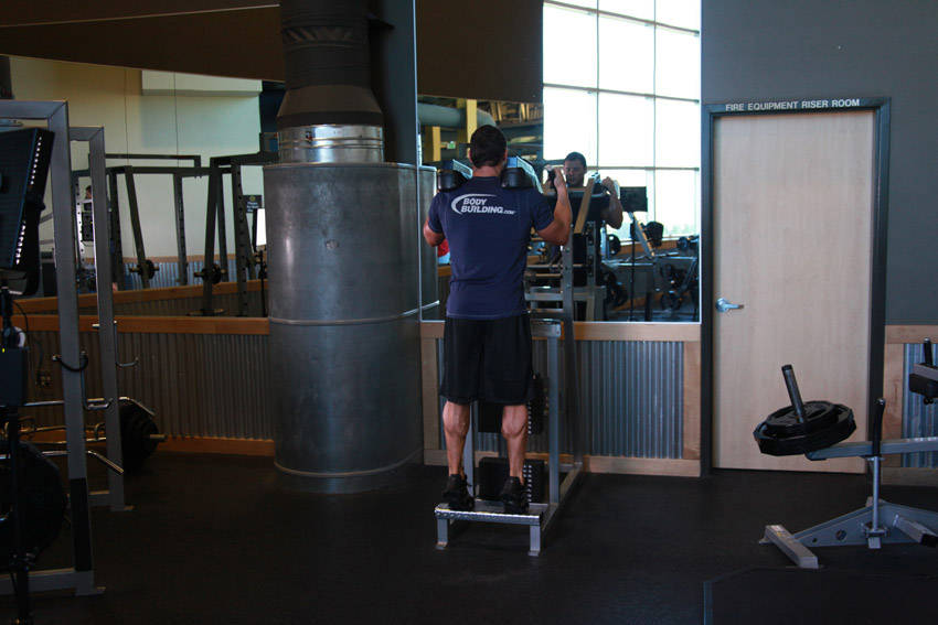 Standing Calf Raises — Machine Calves exercise demonstration