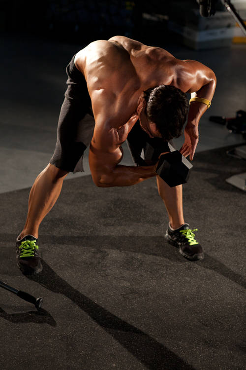 Standing Concentration Curl — Dumbbell Biceps exercise demonstration
