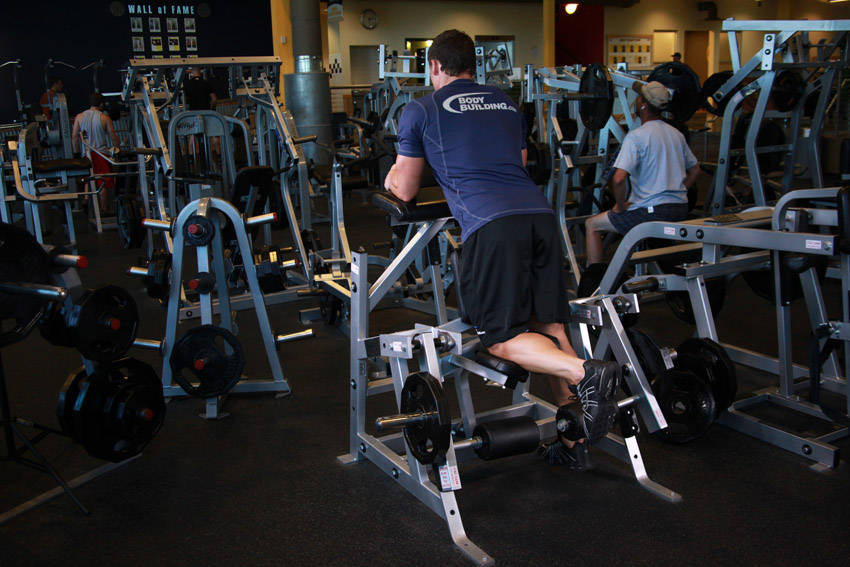Standing Leg Curl — Machine Hamstrings exercise demonstration