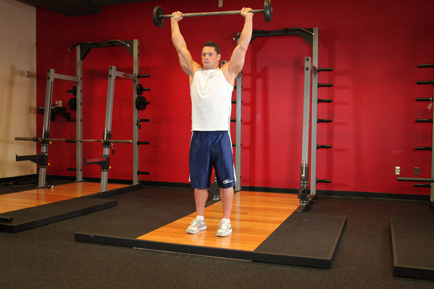 Standing Military Press — Barbell Shoulders exercise demonstration