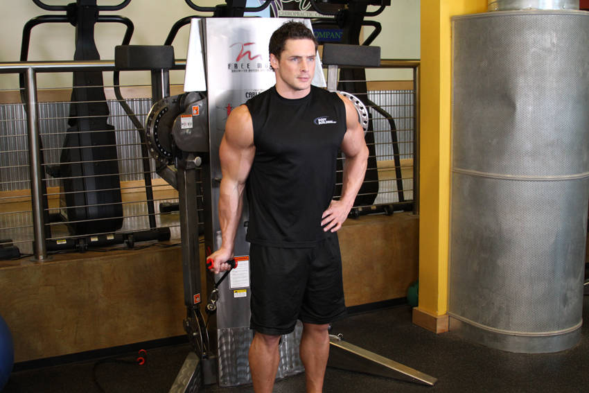 Standing One-Arm Cable Curl — Cable Biceps exercise demonstration