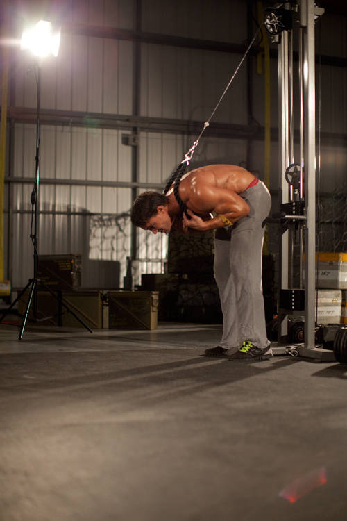 Standing Rope Crunch — Cable Abdominals exercise demonstration
