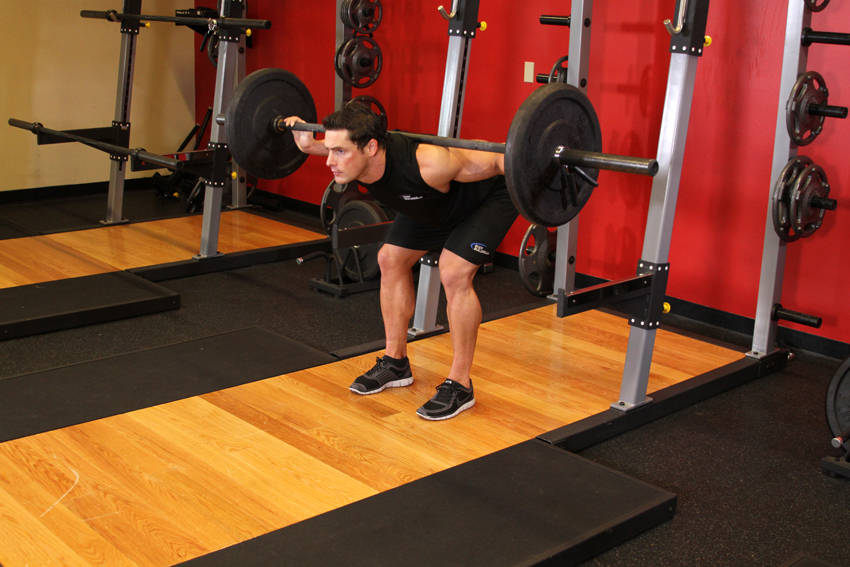 Stiff Leg Barbell Good Morning — Barbell Lower Back exercise demonstration