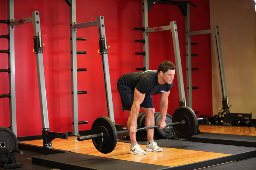 Stiff-Legged Barbell Deadlift — Barbell Hamstrings exercise demonstration