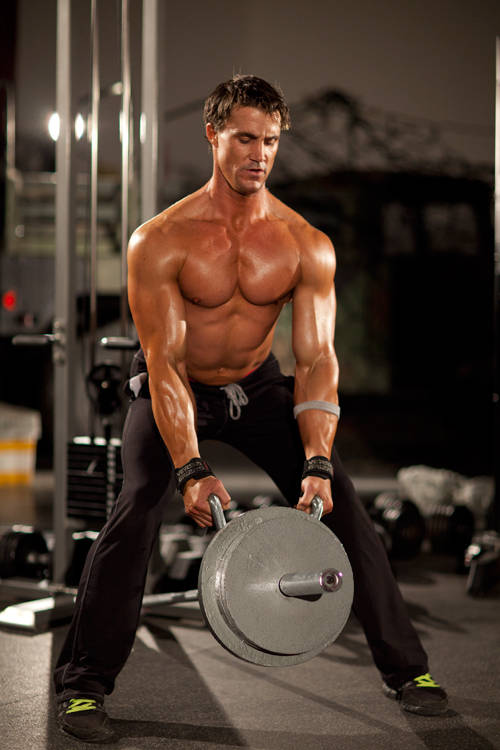T-Bar Row with Handle — Barbell Middle Back exercise demonstration