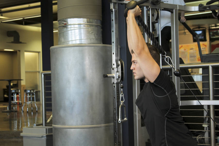 Triceps Overhead Extension with Rope — Cable Triceps exercise demonstration