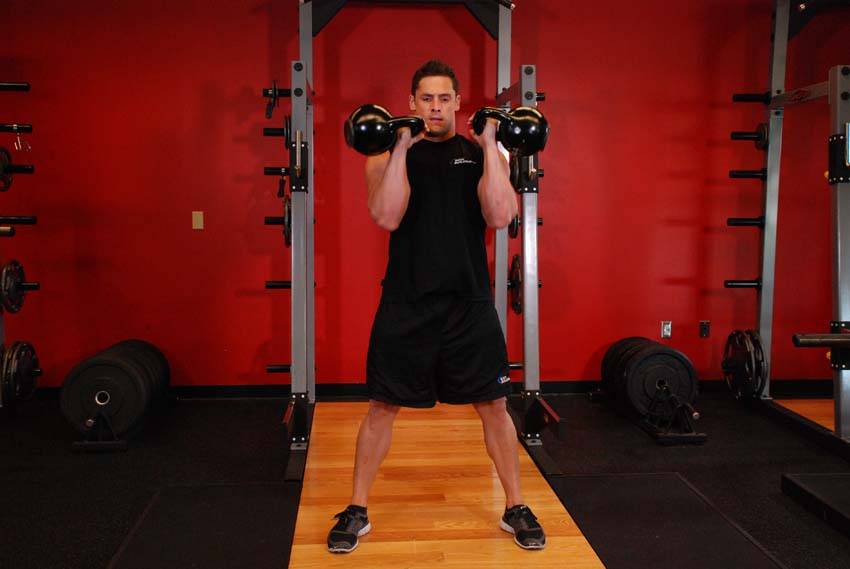Two-Arm Kettlebell Clean — Kettlebell Shoulders exercise demonstration