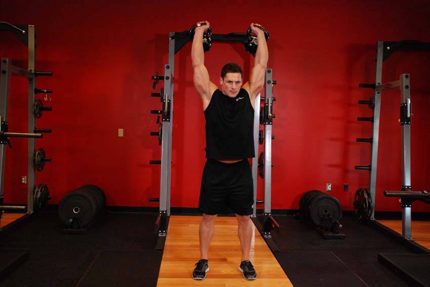 Two-Arm Kettlebell Military Press — Kettlebell Shoulders exercise demonstration
