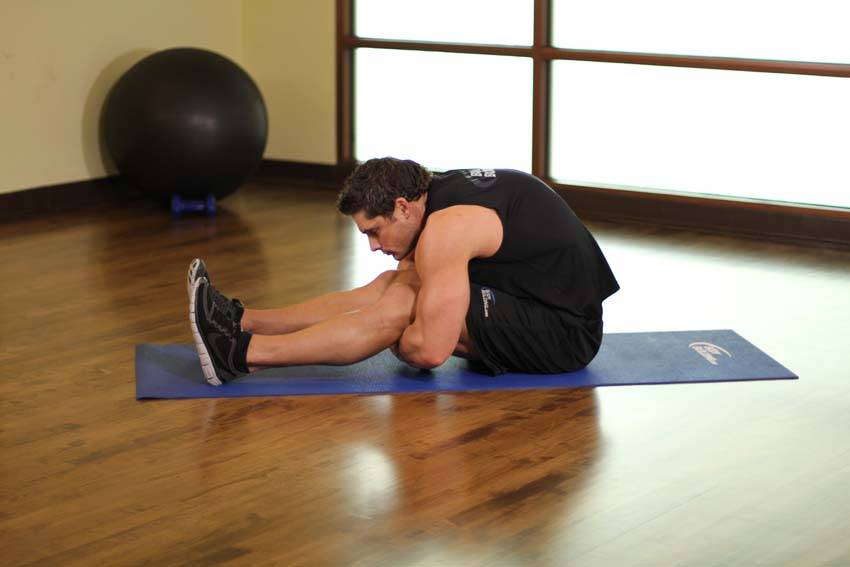 Upper Back-Leg Grab — Body Weight Hamstrings exercise demonstration
