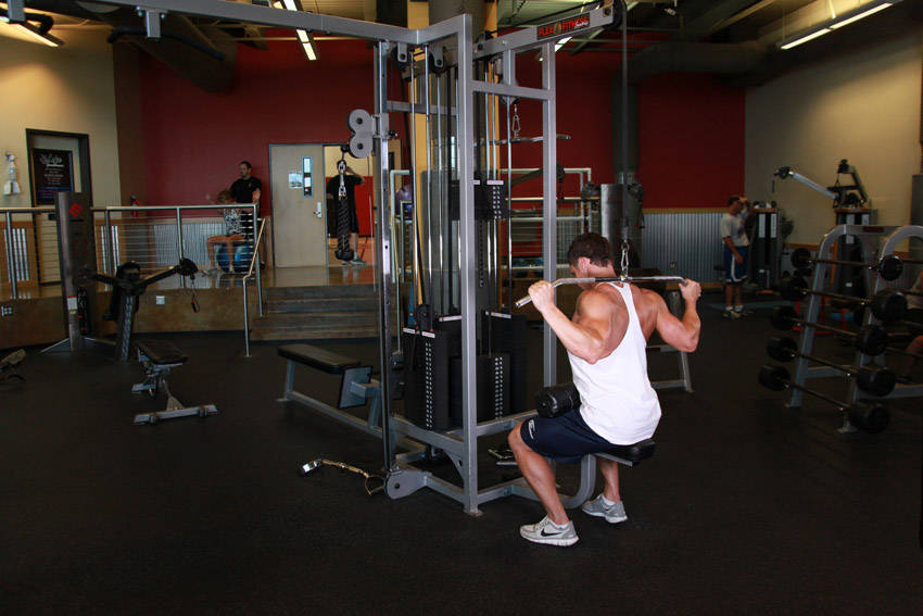 Wide-Grip Pulldown Behind The Neck — Cable Lats exercise demonstration