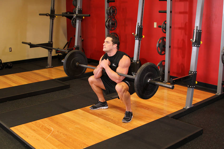 Zercher Squats — Barbell Quadriceps exercise demonstration